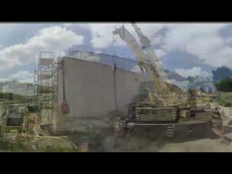 GRAND CALAIS - Vidéo timelapse construction d'une nouvelle station d'assainissement à Coulogne